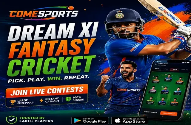 Come (Come App) fantasy cricket & matchday visual 1